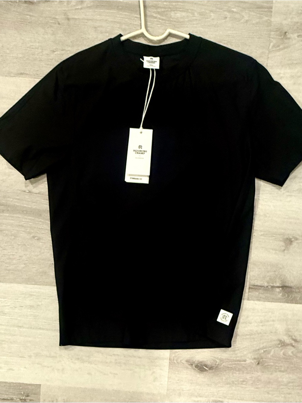 Reigning Champ Tech Pique Nylon Performance Tee, Small, Black, NWTs, $70 Retail